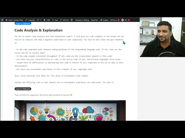 Code Analysis & Explanation Using AI | Generating Test Ideas from Code - Day 24 of AI in Testing