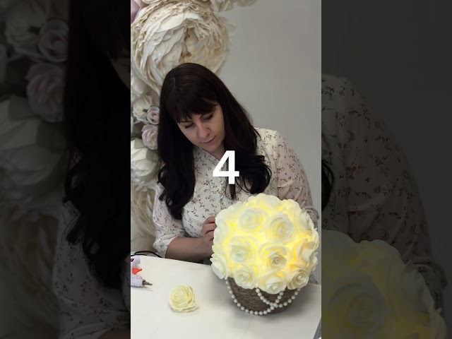 Is this really made of foamiran? A luxurious #handmade lamp that amazes #tutorial