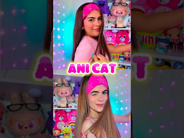 Le COPIÉ a ANI CAT?!?😳😡por 1 día🤭 ​⁠💗 #hellomon #juguetes #abriendojuguetes