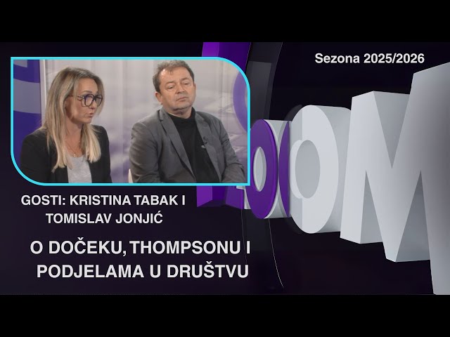 ZOOM 5.2.2026. - KRISTINA TABAK I TOMISLAV JONJIĆ - O DOČEKU, THOMPSONU I PODJELAMA U DRUŠTVU