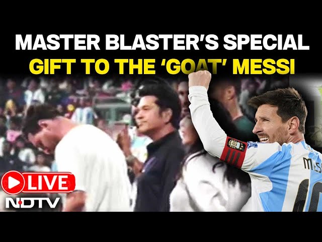 Messi At Wankhede LIVE | Messi Meets Sachin Tendulkar | Messi's India Tour | Mumbai