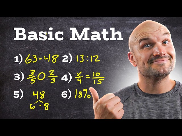 Before you learn Algebra 1, know the basics