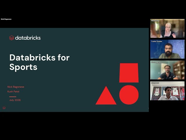 Community BrickTalk: Sports Analytics - Turning Tracking Data into Real-Time AI Decisions