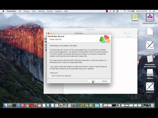 PatternMaker on a Mac
