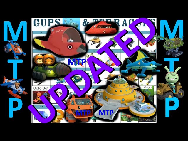 Octonauts: ALL Gups/Vehicles EVER MADE For 10 Minutes + Octo-Music! UPDATED - Read Description A-Z+