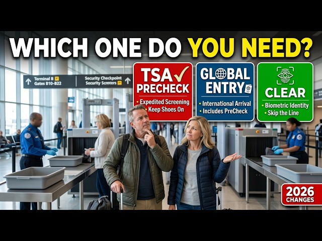 TSA PreCheck vs Global Entry vs CLEAR in 2026 5 Things Travelers Need to Know