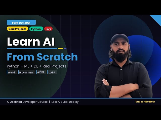Learn AI From Scratch 🤖 | Python + ML + DL Complete Course 2026