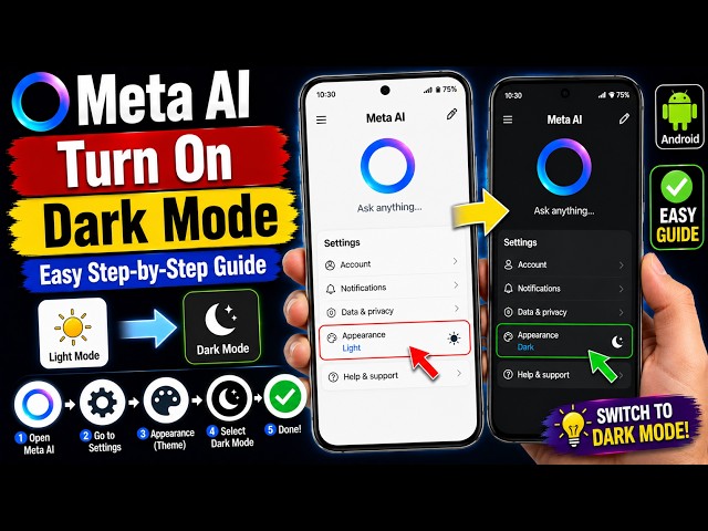 How to Turn On Dark Mode in Meta AI | Easy Step-by-Step Guide