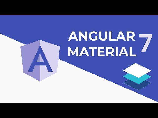 Angular Material 7 Tutorial