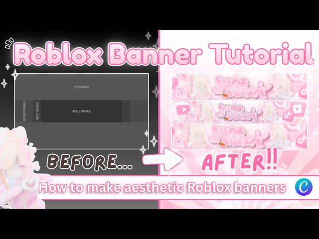 How to Make an AESTHETIC Roblox YouTube Banner! 🎨 (Easy Canva Tutorial)