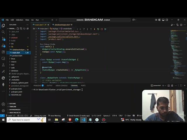 Persistence Storage with SQLite Database| flutter| androidstudio| sqlite| firebase