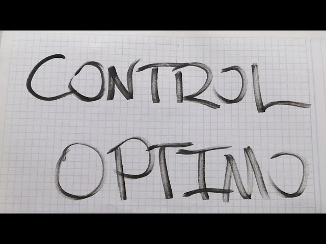 Optimal Control - Introduction