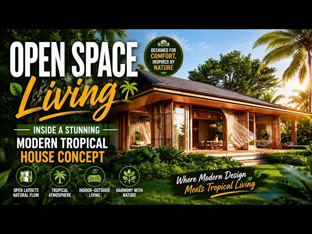 Modern Tropical House Design 🌿 The Ultimate Indoor-Outdoor Living Experience