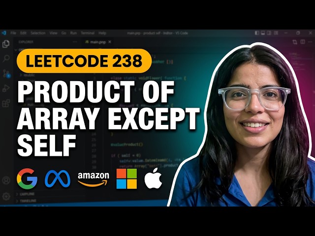 Product of array except self | Data Structures and Algorithms | Prefix/Suffix Pattern.