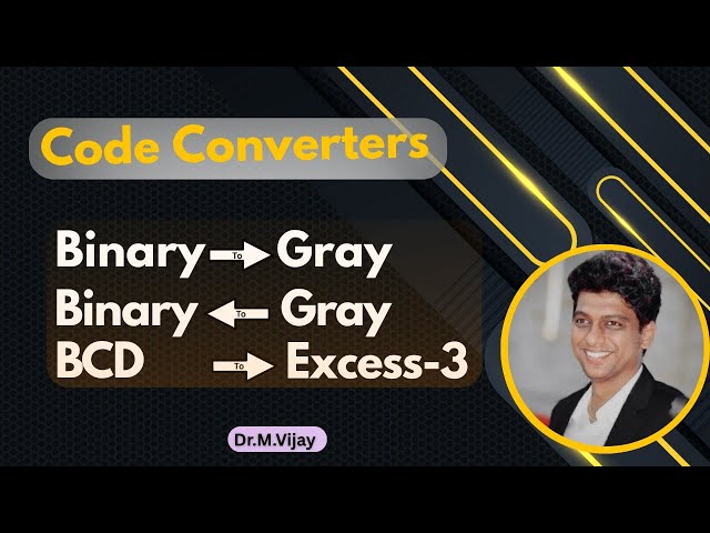 Code Converters – Binary ↔ Gray, BCD Excess-3 #CodeConverters #digitalelectronics #binary #gray #bcd