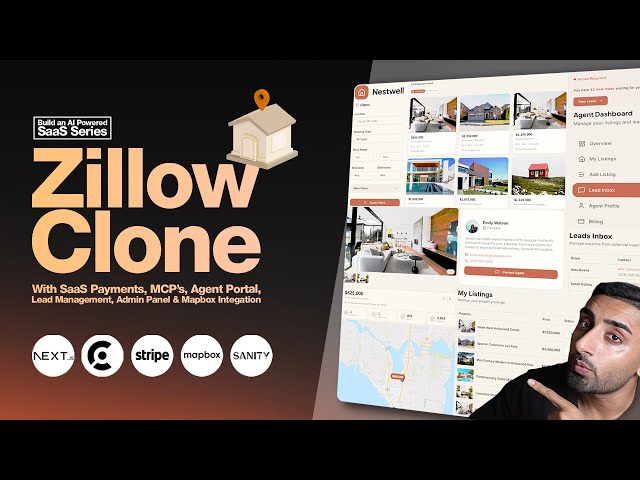 🔴 Lets build a Zillow Clone Marketplace with Next.js 16 (Cursor, Sanity, Clerk Billing, Mapbox, MCP)