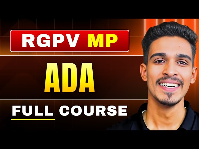 RGPV Analysis & Design of Algorithm ( ADA ) | BTech 2nd Year