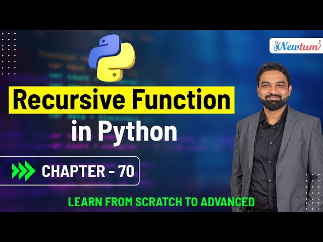 Recursive Function in Python | Python for Beginners | Chapter 70