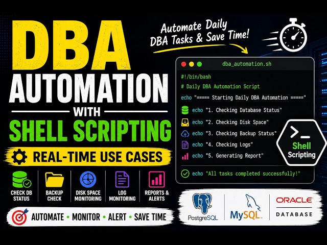 DBA Automation with Shell Scripting | Real-Time Use Cases