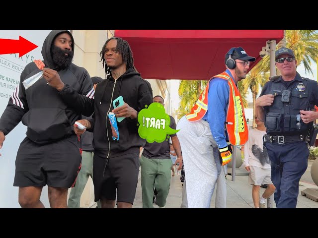 Farting on NBA Players And Cops Called!!!