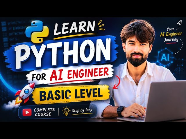 🐍 Python Complete Course for Beginners | Beginner Guide |Learn Python from Scratch |Basic level #ai