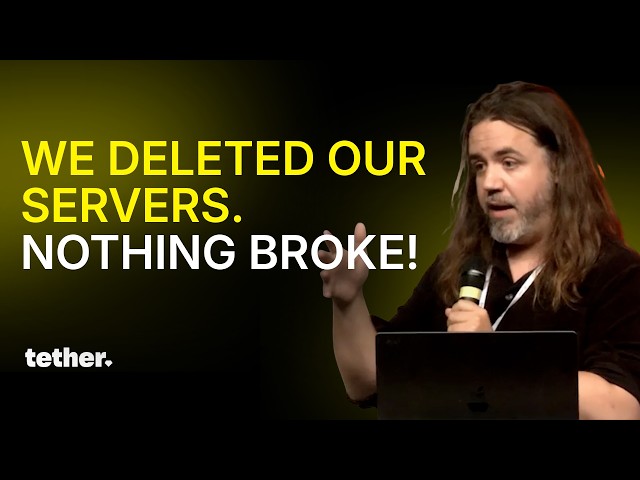 We built a P2P app with no servers. 1M users didn't miss them | David Mark Clements, Tether