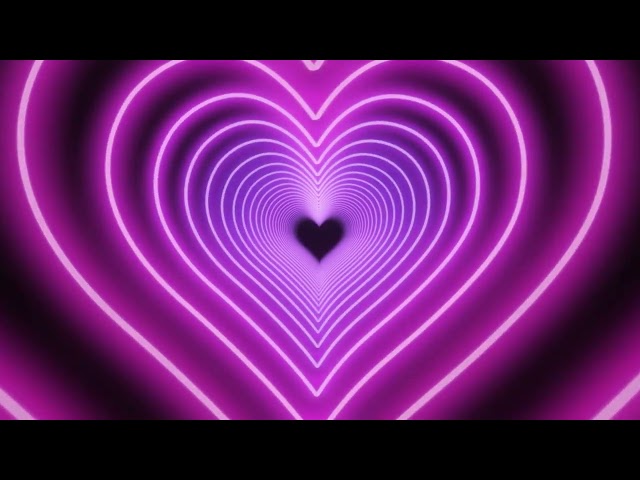 3 HOURS 4K Heart Loop Background | Túnel de corazones en movimiento