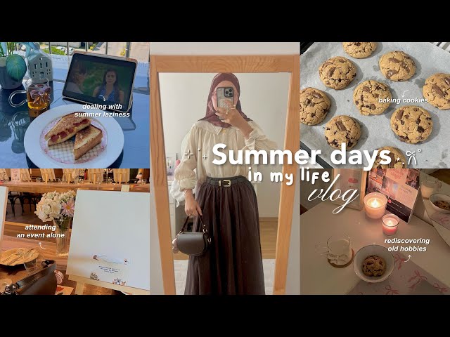 Chill summer days vlog. | Dealing with summer laziness, coming out of comfort zone, old hobbies etc.