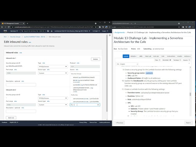 Module 13 Challenge Lab Implementing a Serverless Architecture for the Cafe
