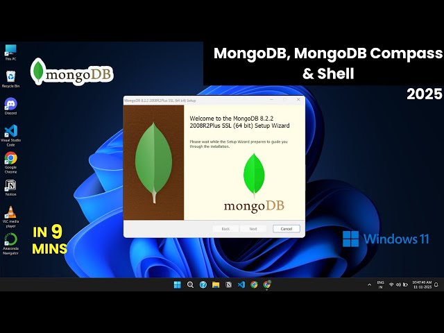Download & Install MongoDB on Windows 10/11 | MongoDB Compass + MongoDB Shell + PATH Setup