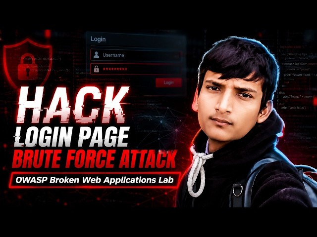 Hack Login Page Using Brute Force Attack | OWASP Broken Web Applications Lab Tutorial