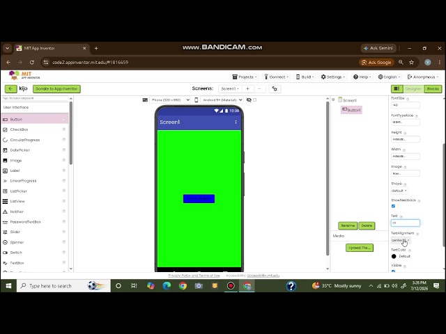 An app that does not need code. Such as java 