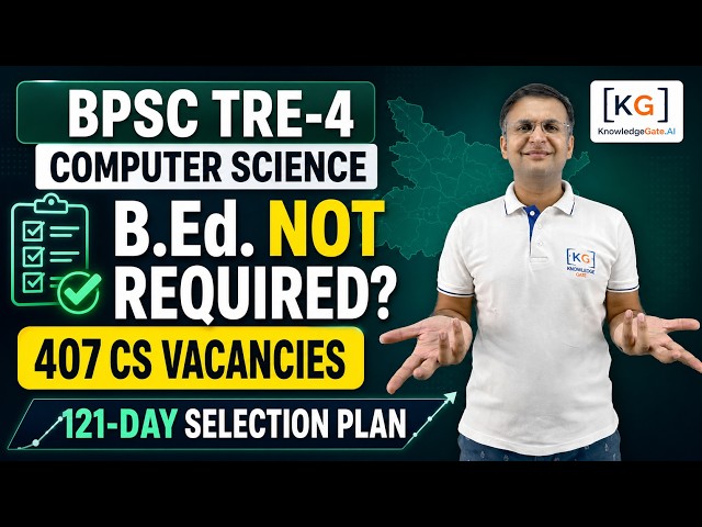 BPSC TRE-4 Computer Science: Application Delayed | New Date, 407 Vacancies & Strategy