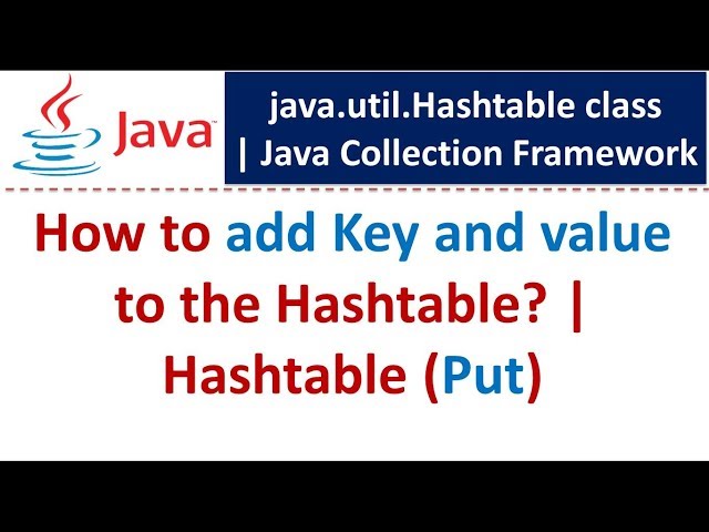 How to add Key and value to the Hashtable? | Hashtable (Put)