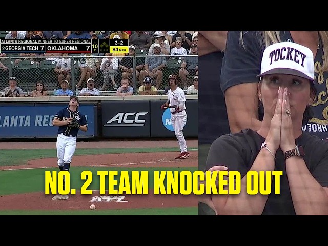 Oklahoma WALKS OFF No. 2 overall seed Georgia Tech to win regional | Full 10th inning