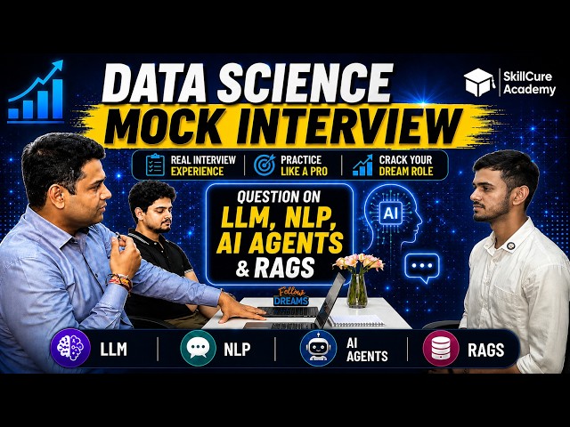 Data Science Mock Interview 2026 | Real Interview Questions & Answers | Python, SQL, ML | Freshers.