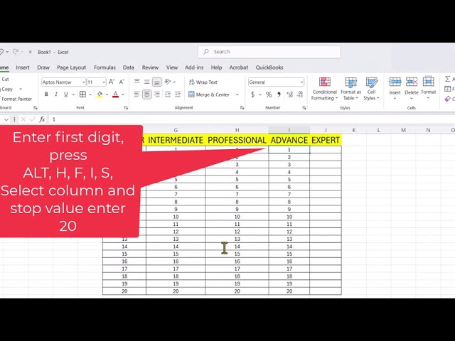 MS Excel from Beginner to Expert