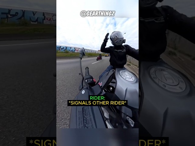 Biker warns other rider for COPS! #shorts