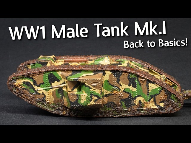 Going Back to Basics with the Airfix WW1 Mk.I Tank! Plastic Model Kit Build & Review