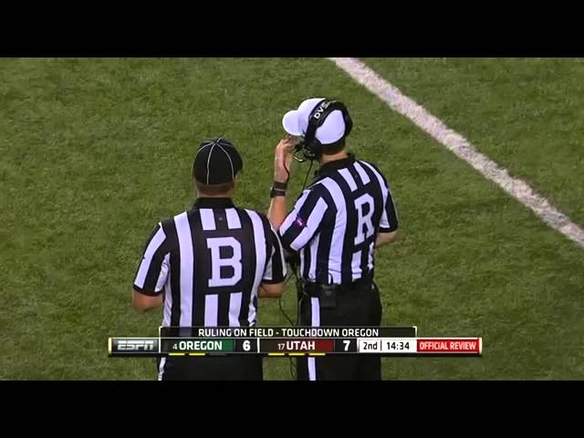 Utah vs. Oregon Touchdown Fail, 99 Yard Fumble Return