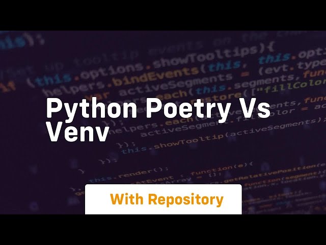 python poetry vs venv