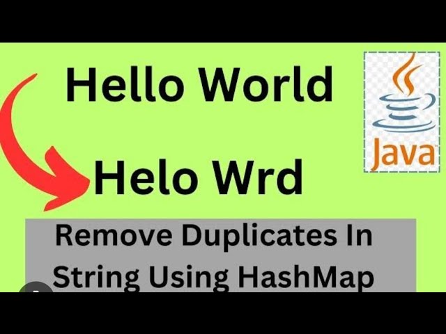Remove Duplicate Character From String | Remove Repeated Character | Java Program#javadsa#java