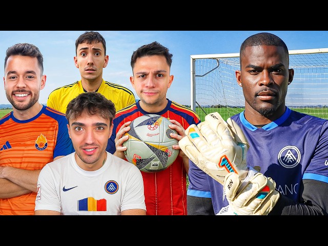 THE SQUAD TAKES PENALTIES AT A PROFESSIONAL GOALKEEPER