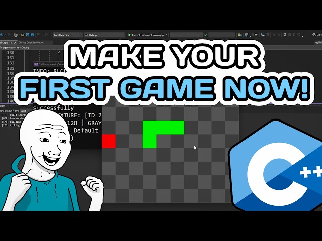 Make your first C++ game today as a beginner, Full tutorial, No more excuses!