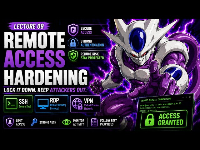 Remote Access Hardening Explained | Securing SSH, RDP & VPN Access | Network Security