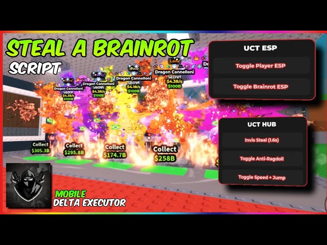 This Steal a Brainrot script makes you invisible in Roblox | Delta Executor Mobile