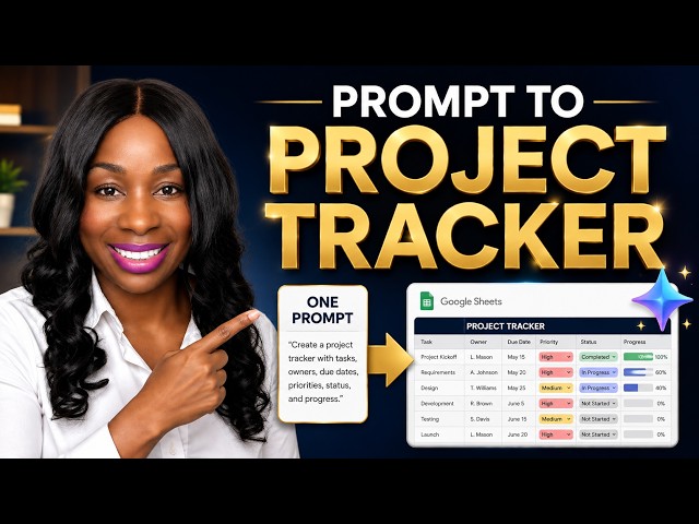 Gemini in Google Sheets: Build a Project Tracker From One Prompt