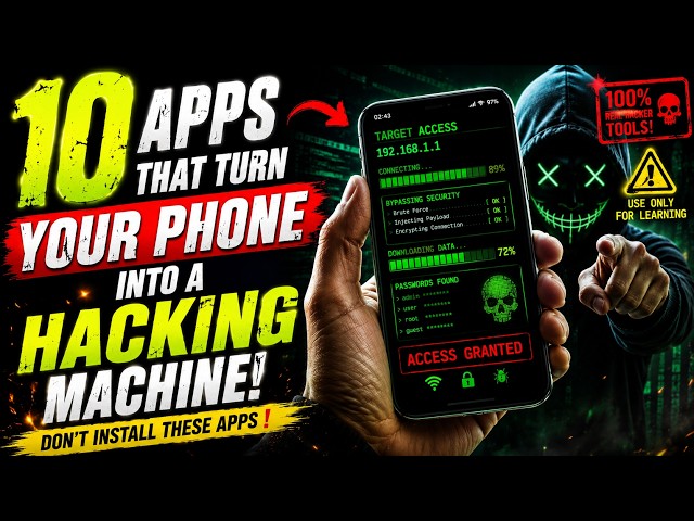 10 Apps That Turn Your Mobile into a Hacking Supercomputer!