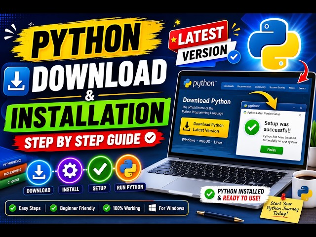 How to Download & Install Python on Windows 10/11 🐍 | Step-by-Step Python Installation Guide