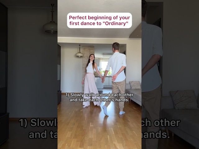 Perfect beginning of your first dance to "Ordinary"💖 #weddingdance